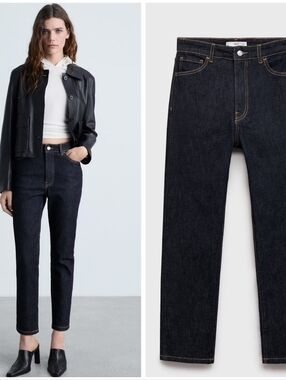 MANGO Slim Fit Tapered Jeans